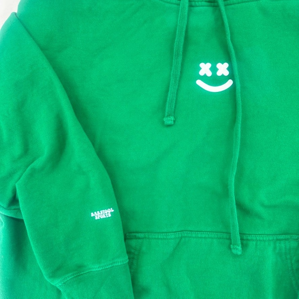 Plan Bri Barstool‎ Sports Green Graphic Hoodie Size XL - Picture 7 of 14